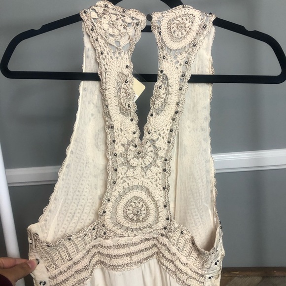 Haute hippie sleeveless crotchet/bedded Dress - Picture 7 of 8